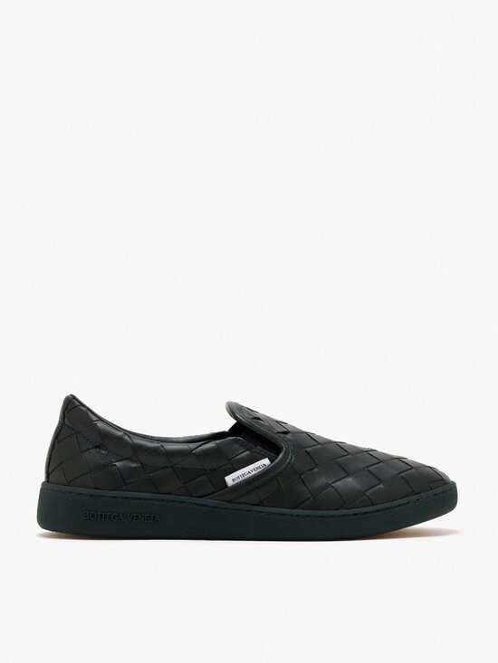 Bottega Veneta Other - Bottega Veneta Men Sawyer Slip-On Intrecciato Leather Sneaker Dark Green IT 43